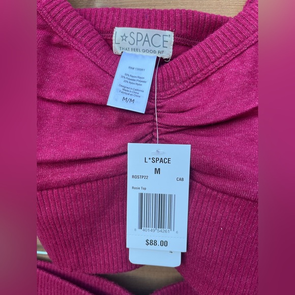 L*space ‘Rosie’ crop tank top M and ‘Adelyn’ flare high rise bottoms S - Picture 4 of 16